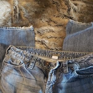 Silver Twisted Jeans